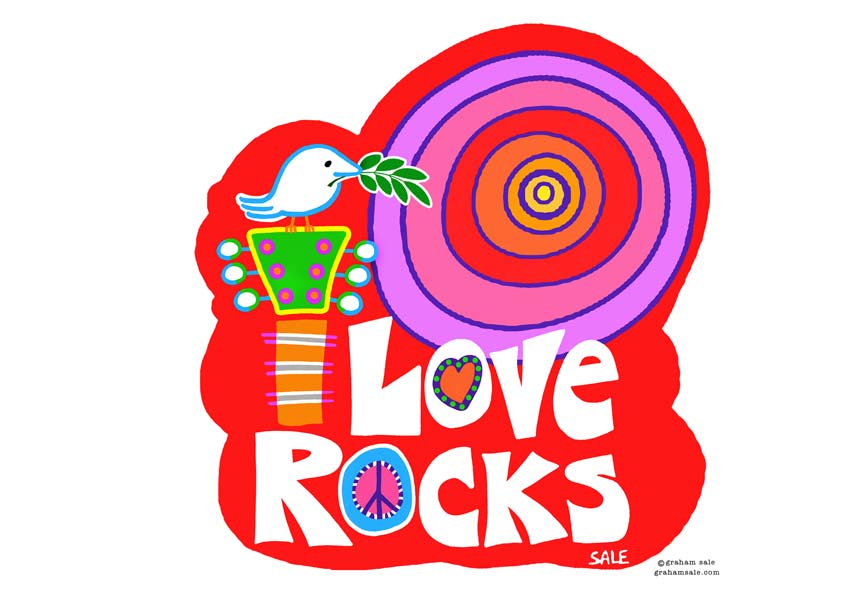 love rocks retro