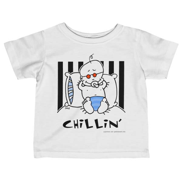 chillin blue t-shirt