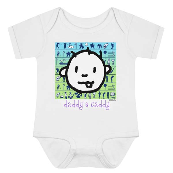 daddys caddy golf icons onesie