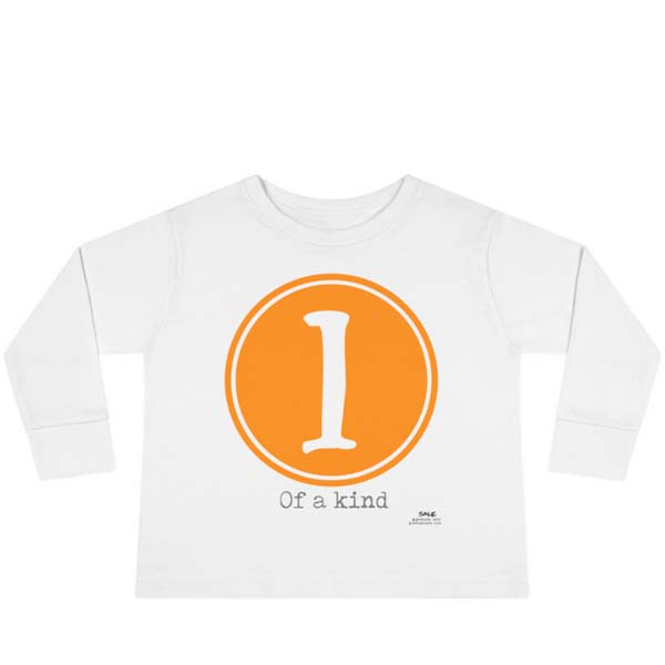 one of a kind tangerine long sleeve t-shirt