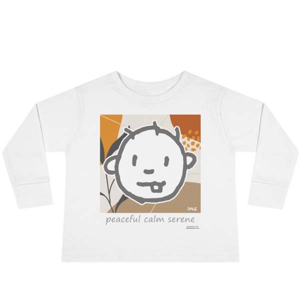 peaceful serene long sleeve t-shirt